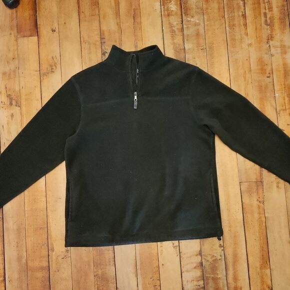 Gap quarter zip fleece size Large Black fleece pullover fall winter - Picture 1 of 4